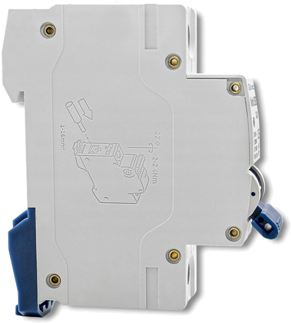 Автоматичний вимикач Qoltec C40 Запобіжник AC 40 A 1P (5901878525921) - зображення 4