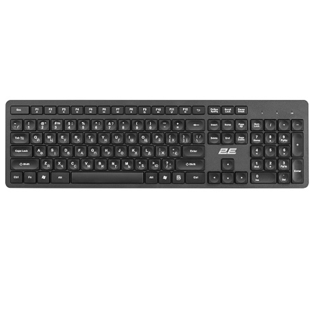 Комплект клавиатуры и мыши 2E 2E-MK420WB WL беспроводное ААА/АА Black - изображение 2