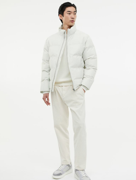 Чоловіча куртка Regular Fit H&M (56347) L Біла - изображение 8