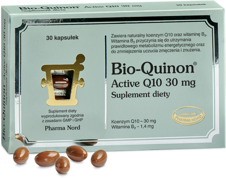Біологічно активна добавка Pharma Nord Bio-Quinon Active Q10 30 30 мг 30 капсул (5709976170100) - зображення 1