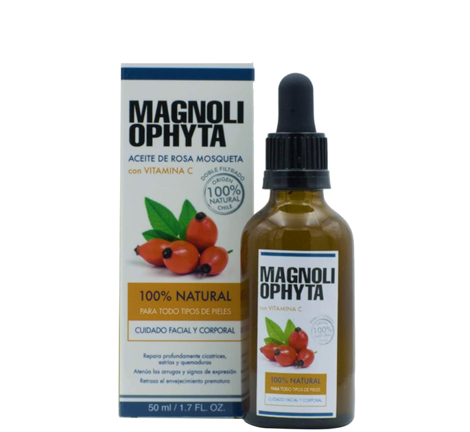 Olejek z dzikiej róży do twarzy Magnoliophyta Rosehip Oil With Vitamin C 50 ml (8436592580378) - obraz 1