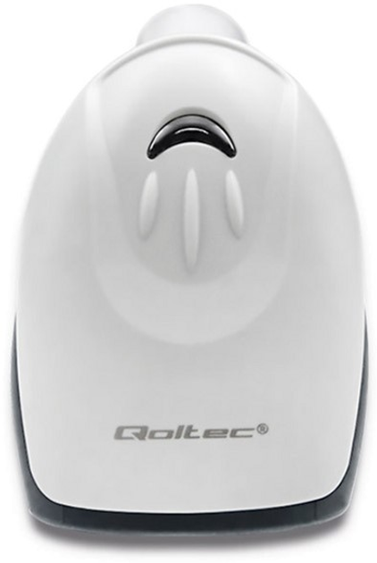 Skaner kodów kreskowych Qoltec Laser 1D, CCD, USB Biały (50863) (5901878508658) - obraz 4