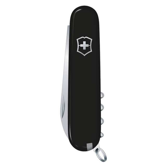 Швейцарський ніж Victorinox WAITER 84мм/9 функцій, чорні накладки - зображення 2