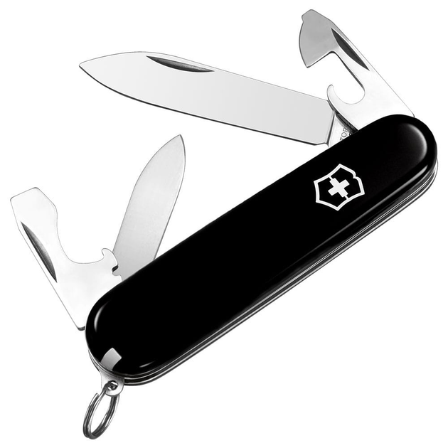 Швейцарський ніж Victorinox RECRUIT 84мм/10 функцій, чорні накладки - зображення 1