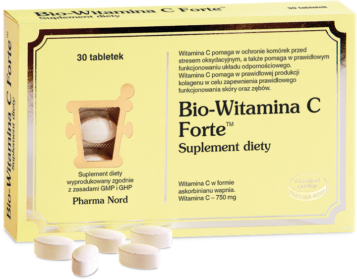 Біологічно активна добавка Pharma Nord Bio-Witamina C Forte 30 таблеток (5709976261105) - зображення 1
