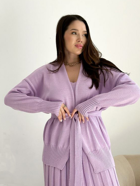 Кардиган в'язаний жіночий ARTKNIT Joy L-XL Бузковий від Rozetka на платформі USKIDKA Акція на Кардиган в'язаний жіночий ARTKNIT Joy L-XL Бузковий від Rozetka
