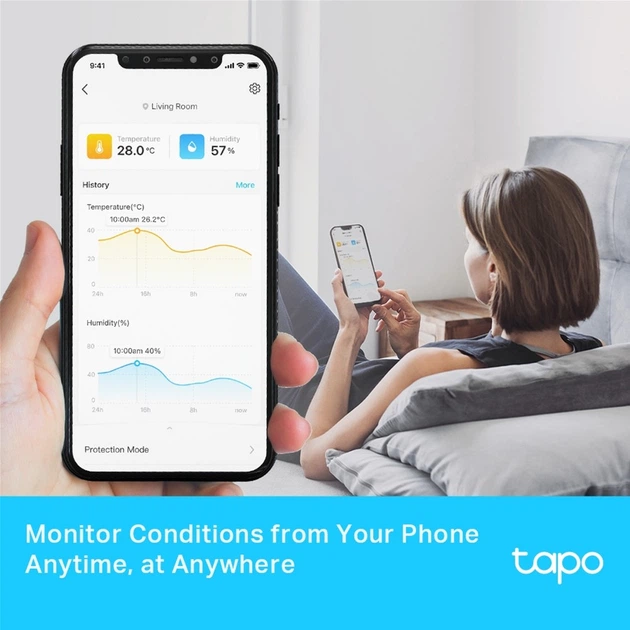 Розумний датчик температури та вологості TP-Link Tapo T315 - зображення 7