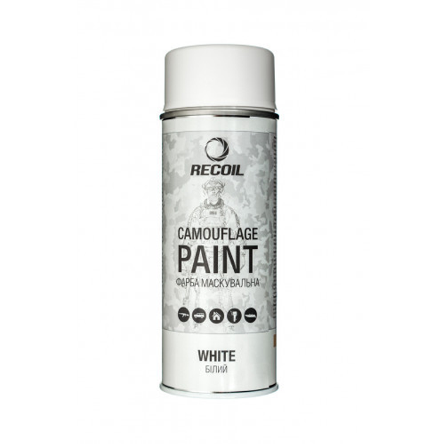 Фарба спрей RecOil маскувальна White 400 мл - зображення 1