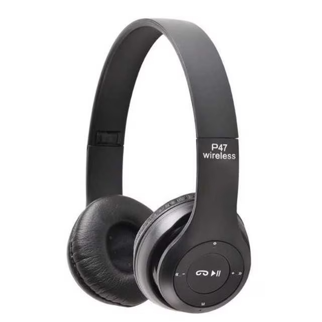 Бездротові повнорозмірні навушники Bluetooth UKC P47 Чорні з мікрофоном ...