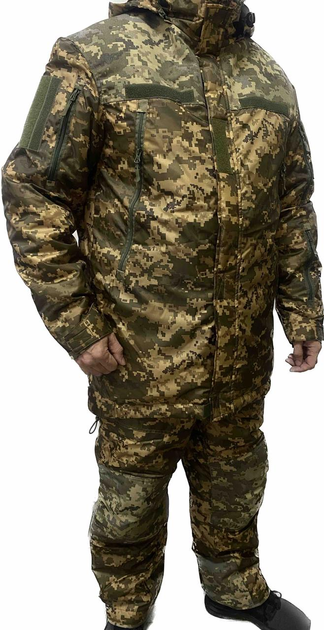 Куртка зимняя утепленная/усиленная тактическая теплая ЗСУ УКР ПИКСЕЛЬ MAX-SV - 8113 XL - изображение 1