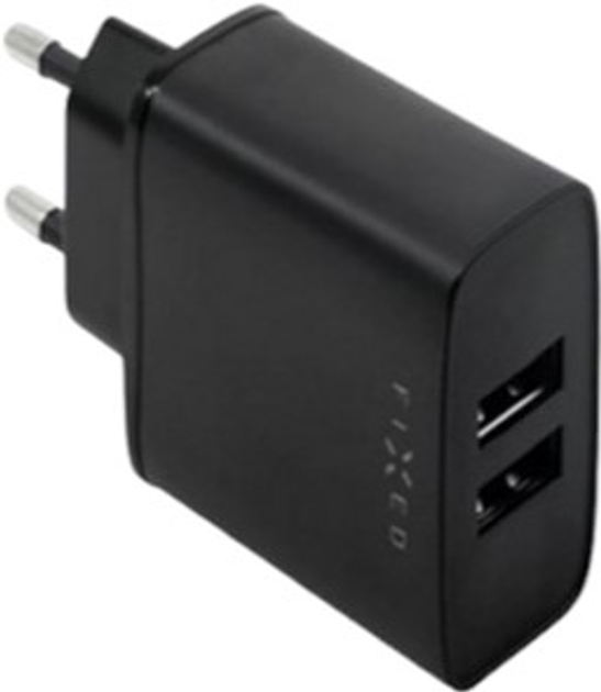 Зарядний пристрій для телефона Fixed Dual USB 15Вт Black (8591680114887) - зображення 2