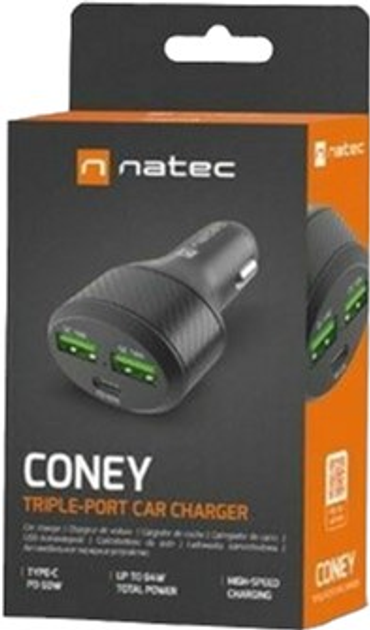 Адаптер Natec 2 x USB 2.0, USB-C Black (5901969436952) - зображення 3