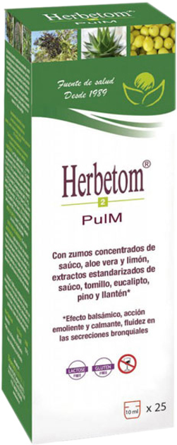 Suplement diety Bioserum Herbetom 2 Pulm 250 ml (8427268070026) - obraz 1