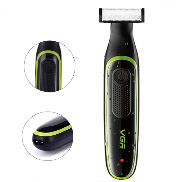 Триммер для бороды и усов VGR V-017 Waterproof black - изображение 4