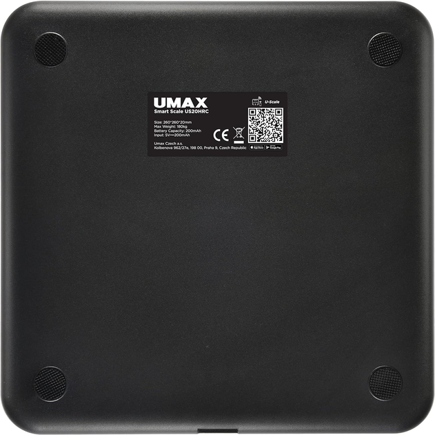 Смарт-ваги UMAX Smart Scale US20HRC Black - зображення 3