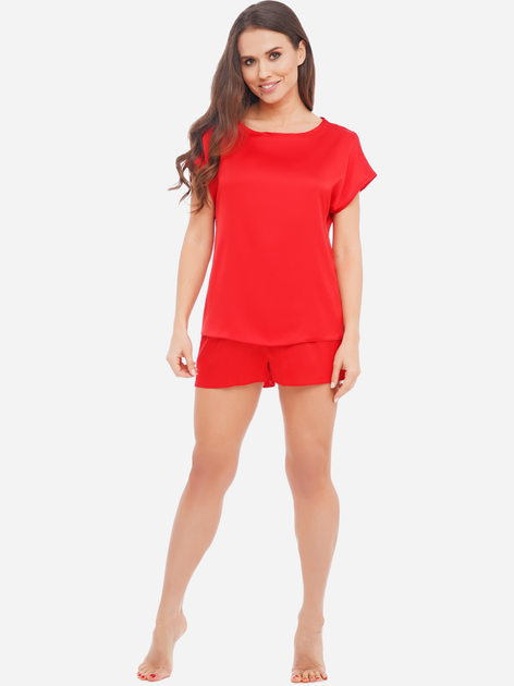Піжама (футболка + шорти) жіноча Martelle Lingerie М-311 шовк 44 (XXL) Червона від Rozetka на платформі USKIDKA Акція на Піжама (футболка + шорти) жіноча Martelle Lingerie М-311 шовк 44 (XXL) Червона від Rozetka