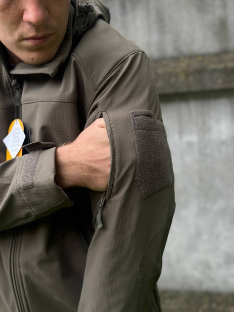 Куртка A10 V2 Softshell Fighter Olive, размер 4XL - изображение 2