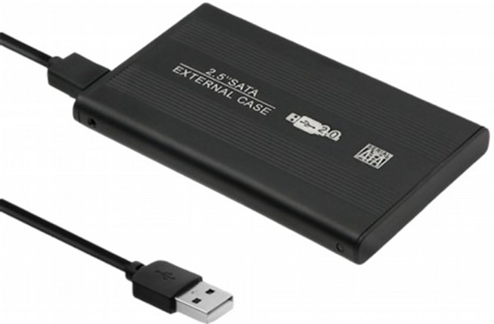 Кишеня Qoltec USB 2.0 - SATA III для диску HDD/SSD 2.5'' Black (5901878518565) - зображення 1