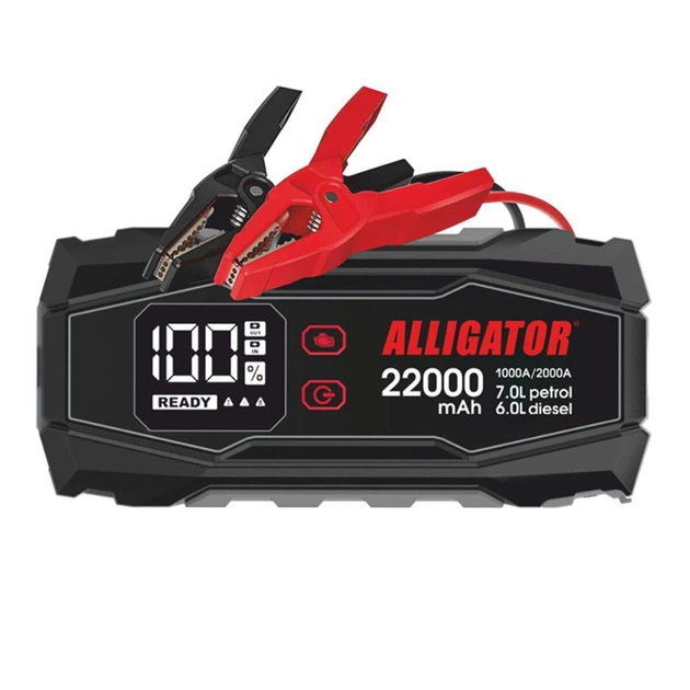 ПУСКОВОЕ УСТРОЙСТВО ALLIGATOR MSG JUMP STARTER 1000A/2000A 22000MAH - изображение 4