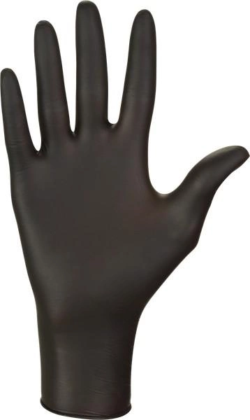 Однорaзові нітрилові рукавички Mercator Medical Nitrylex PF BLACK M чорні 100 шт (50 пар) К104505M - зображення 2
