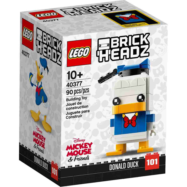 Zestaw klocków LEGO BrickHeadz Kaczor Donald 90 elementów (40377) - obraz 1