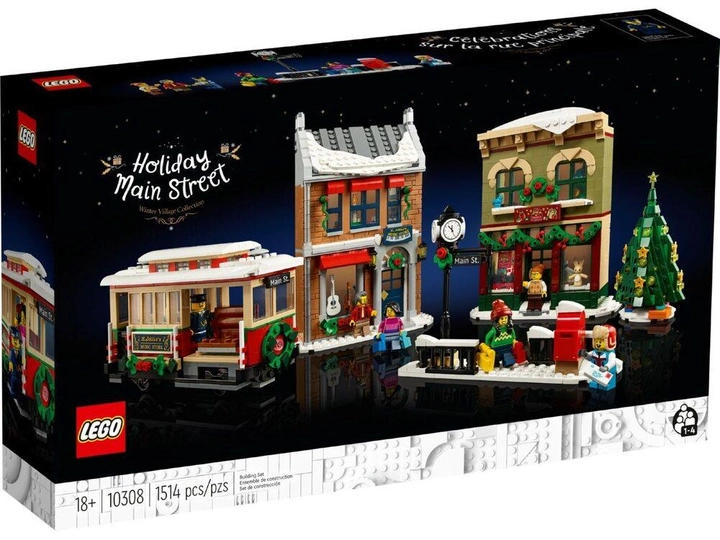Zestaw klocków Lego Icons Świąteczna główna ulica 1514 części (10308) - obraz 1