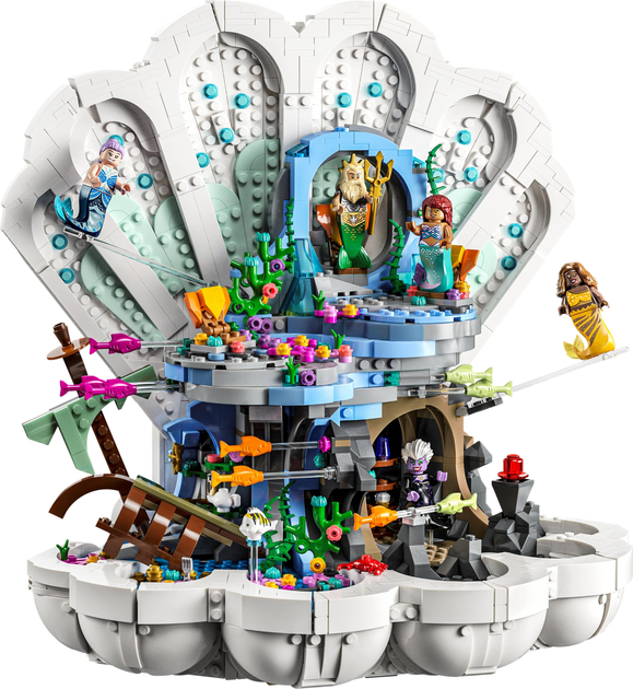 Zestaw klocków Lego Disney Mała Syrenka. Królewska muszla 1808 części (43225) - obraz 1