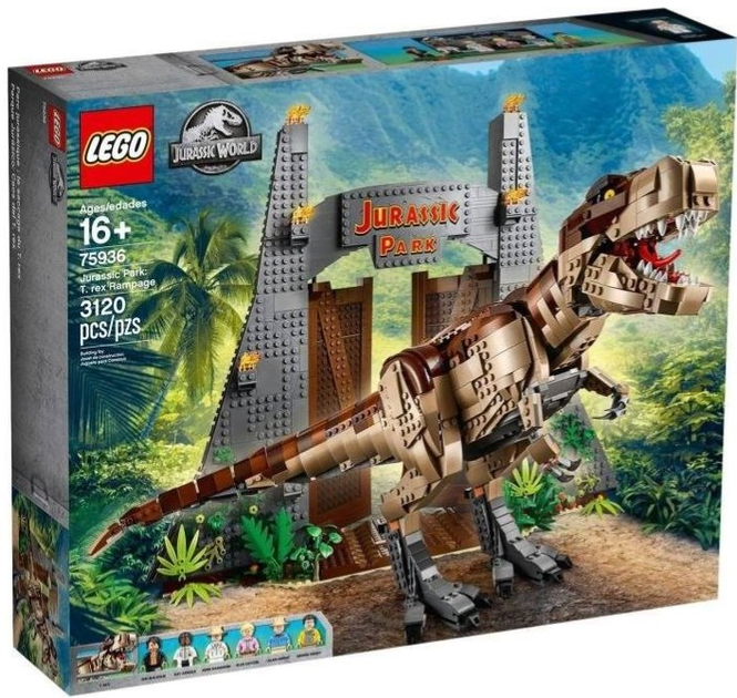 Zestaw klocków LEGO Jurassic World Atak tyranozaura 426 elementów (75936) - obraz 1