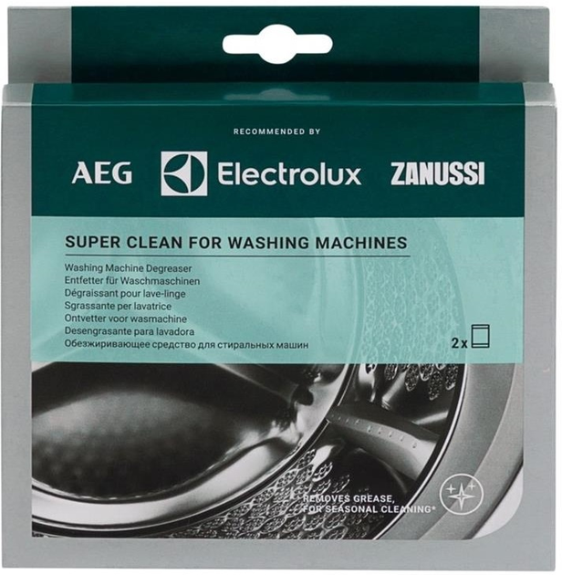 Засіб для чищення пральних машин Electrolux Super Clean 2 x 50 г (M3GCP201) (7332543979066) - зображення 1