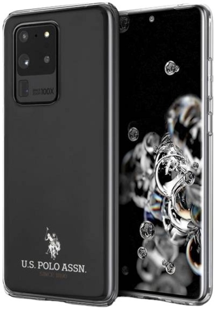 Etui U.S. Polo Assn Shiny do Samsung Galaxy S20 Ultra Black (3700740472897) - obraz 1