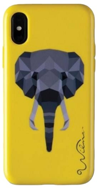 Etui Wilma Savanna Elephant do Apple iPhone X/Xs Yellow (7340098772551) - obraz 1