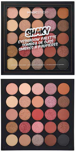 Suche cienie do powiek Magic Studio Powerful Cosmetics Shaky Eyeshadow Palette 10 g (8436591924647) - obraz 1