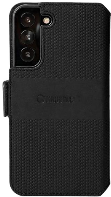 Etui z klapką Krusell PhoneWallet Leather do Samsung Galaxy S22 Plus Black (7394090624714) - obraz 1