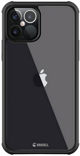 Etui Krusell Protective Cover do Apple iPhone 12 Pro Max Black (7394090621805) - obraz 1