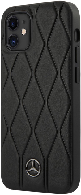 Etui Mercedes Wave Line do Apple iPhone 12 mini Black (3700740484166) - obraz 1