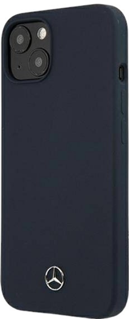 Etui Mercedes Silicone Line do Apple iPhone 13 Navy (3666339019785) - obraz 1