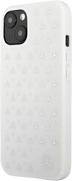 Панель Mercedes Silver Stars Pattern для Apple iPhone 13 mini White (3666339020255) - зображення 1