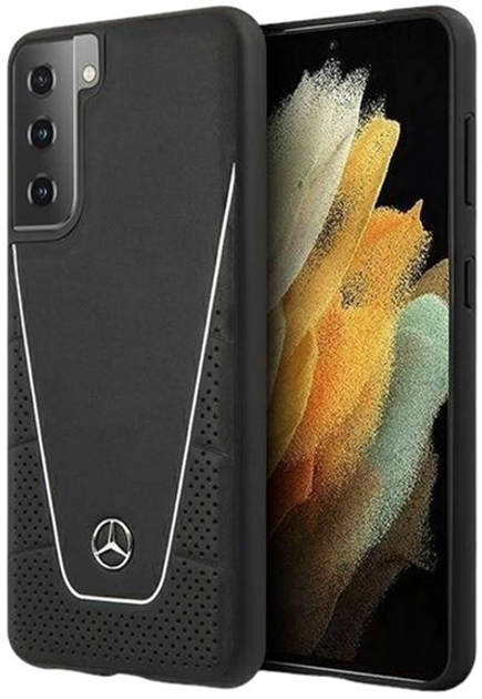Etui Mercedes Dynamic Line do Samsung Galaxy S21 Black (3700740497951) - obraz 1