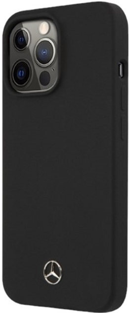 Etui Mercedes Silicone do Apple iPhone 13/13 Pro Black (3666339060428) - obraz 1