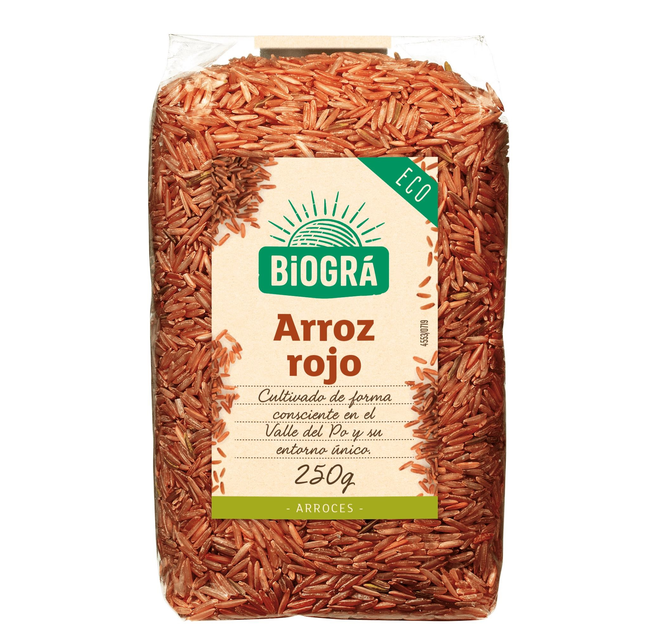 Червоний рис Biogra Arroz Rojo 250 г (8426904176702) - зображення 1