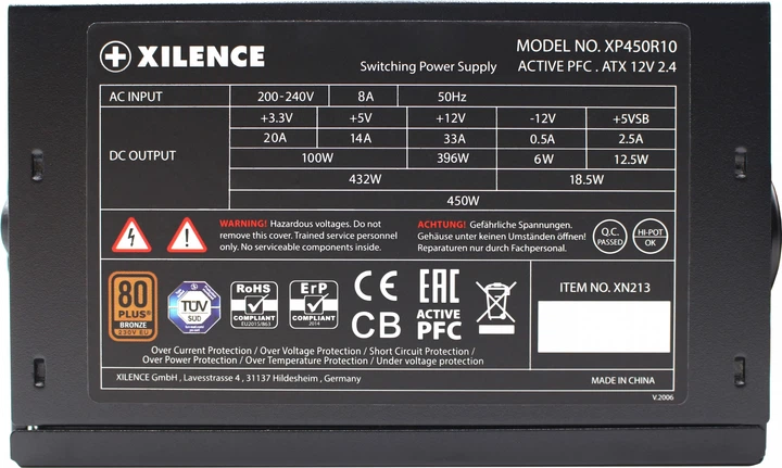Zasilacz Xilence Gaming Series 450W (XP450R10) - obraz 8
