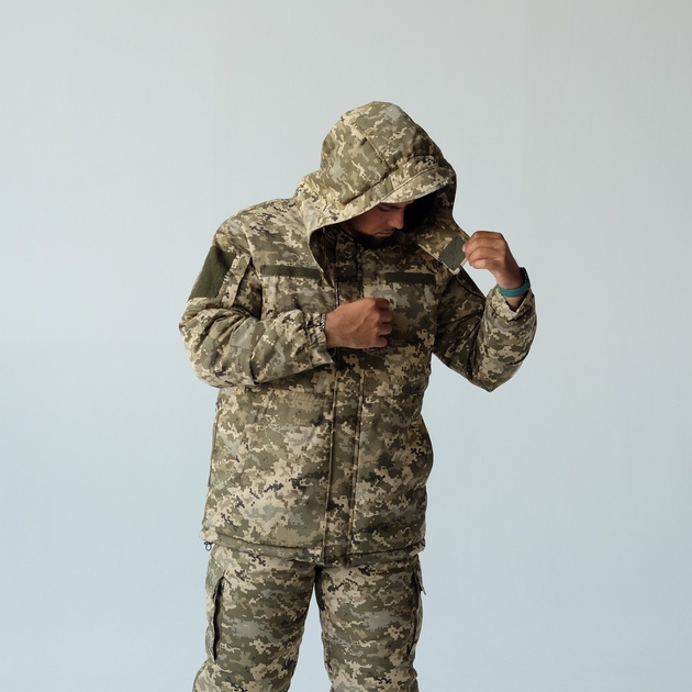 Зимняя куртка ЗСУ Бушлат военный тактический зимний пиксель Ткань мембрана размер 52 - изображение 2