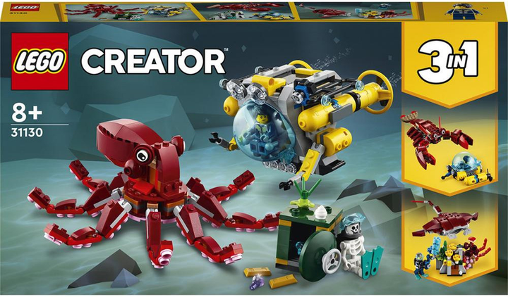 Zestaw klocków LEGO Creator 3 in 1 Wyprawa po zatopiony skarb 522 elementy (31130) - obraz 1