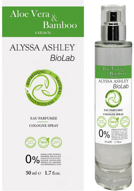 Woda kolońska damska Alyssa Ashley Biolab Aloe Vera And Bamboo 50 ml (3495080963111) - obraz 1