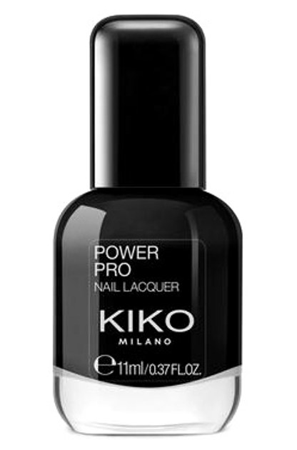 Lakier do paznokci Kiko Milano Power Pro Nail Lacquer 30 Black 11 ml (8025272971935) - obraz 1