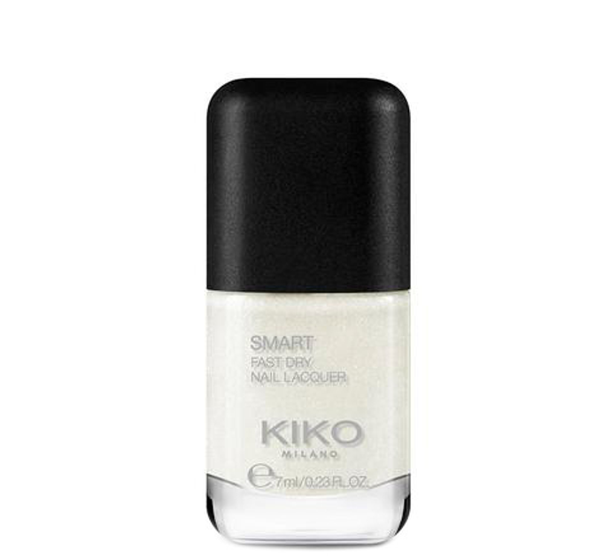 Lakier do paznokci Kiko Milano Smart Fast Dry Nail Lacquer 42 Pearly Golden White 7 ml (8025272911665) - obraz 1