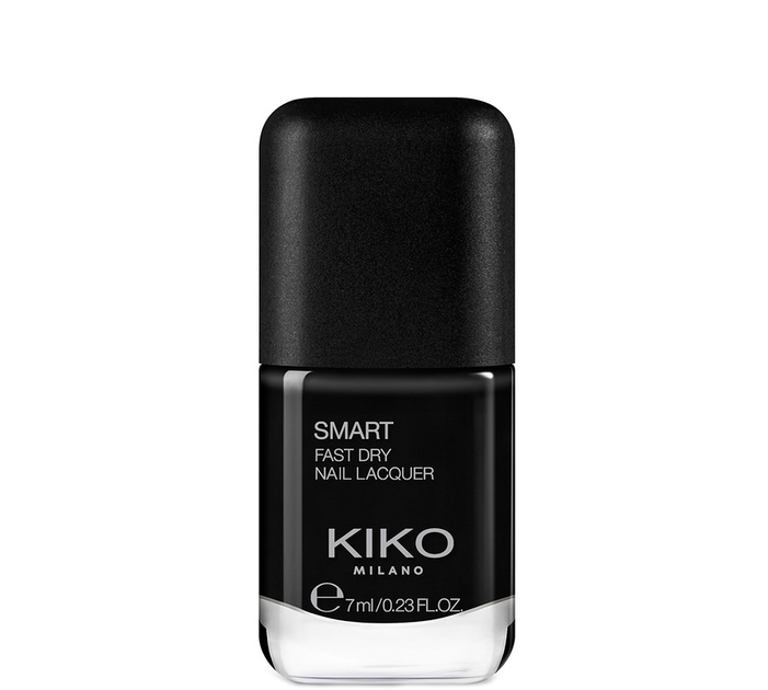 Лак для нігтів Kiko Milano Smart Fast Dry Nail Lacquer 45 Black 7 мл (8025272911696) - зображення 1