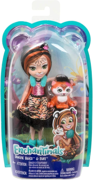 Лялька Mattel Barbie Enchantimals Tiger Girl Tanzie (887961625660) - зображення 1