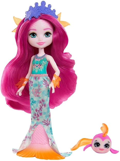 Лялька Mattel Enchantimals Royal Maura Mermaid Puppe & Glide (887961972641) - зображення 1
