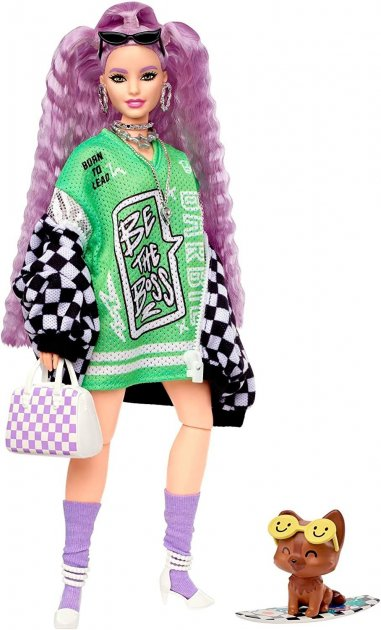 Lalka Barbie Extra With Racecar Jacket (194735072545) - obraz 2